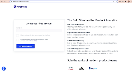 Setup an Amplitude account