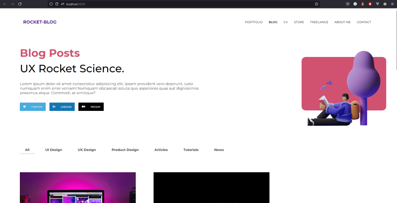 Screenshot of sample app - feature flag off