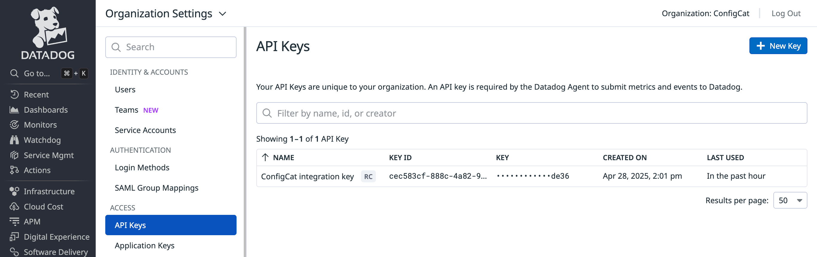 Datadog API Key