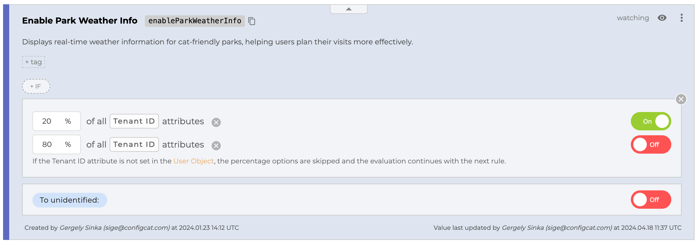 Custom Percentage Attributes