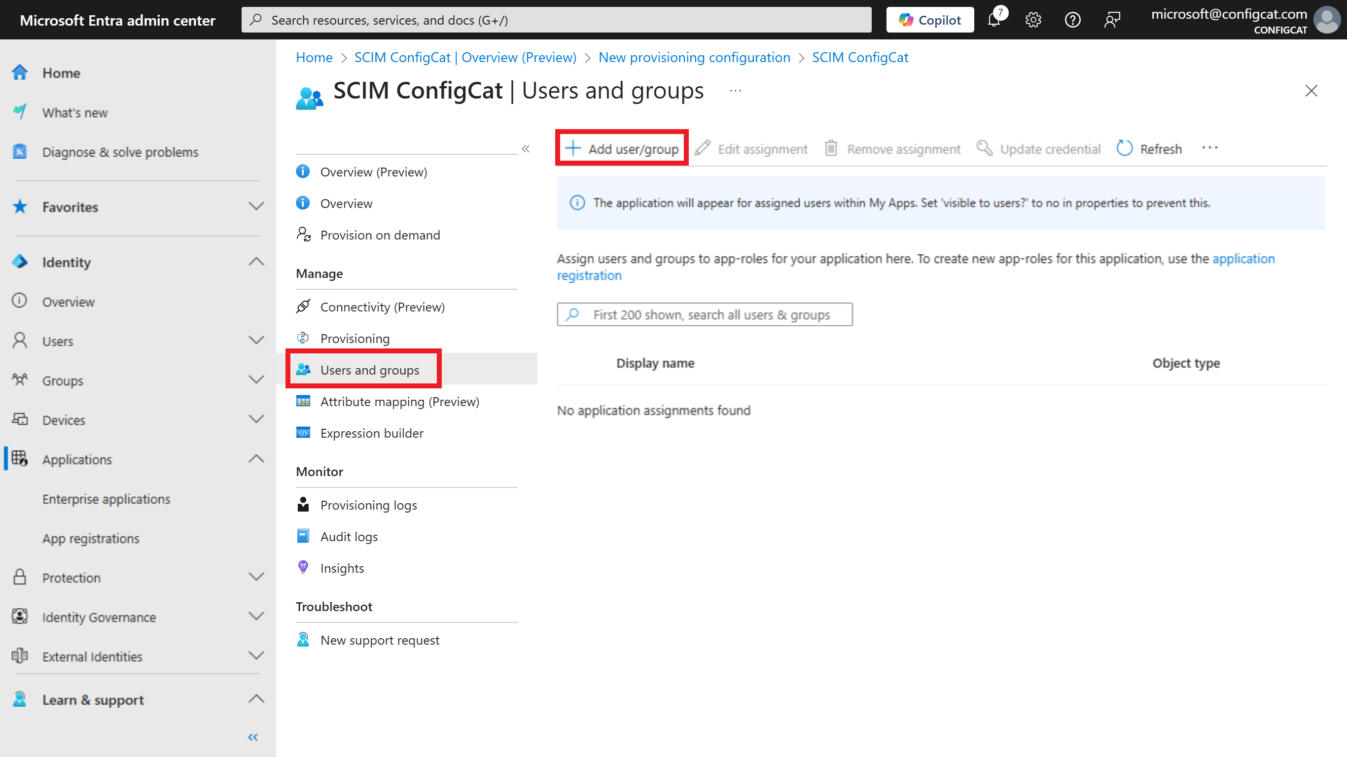 Entra ID users and groups